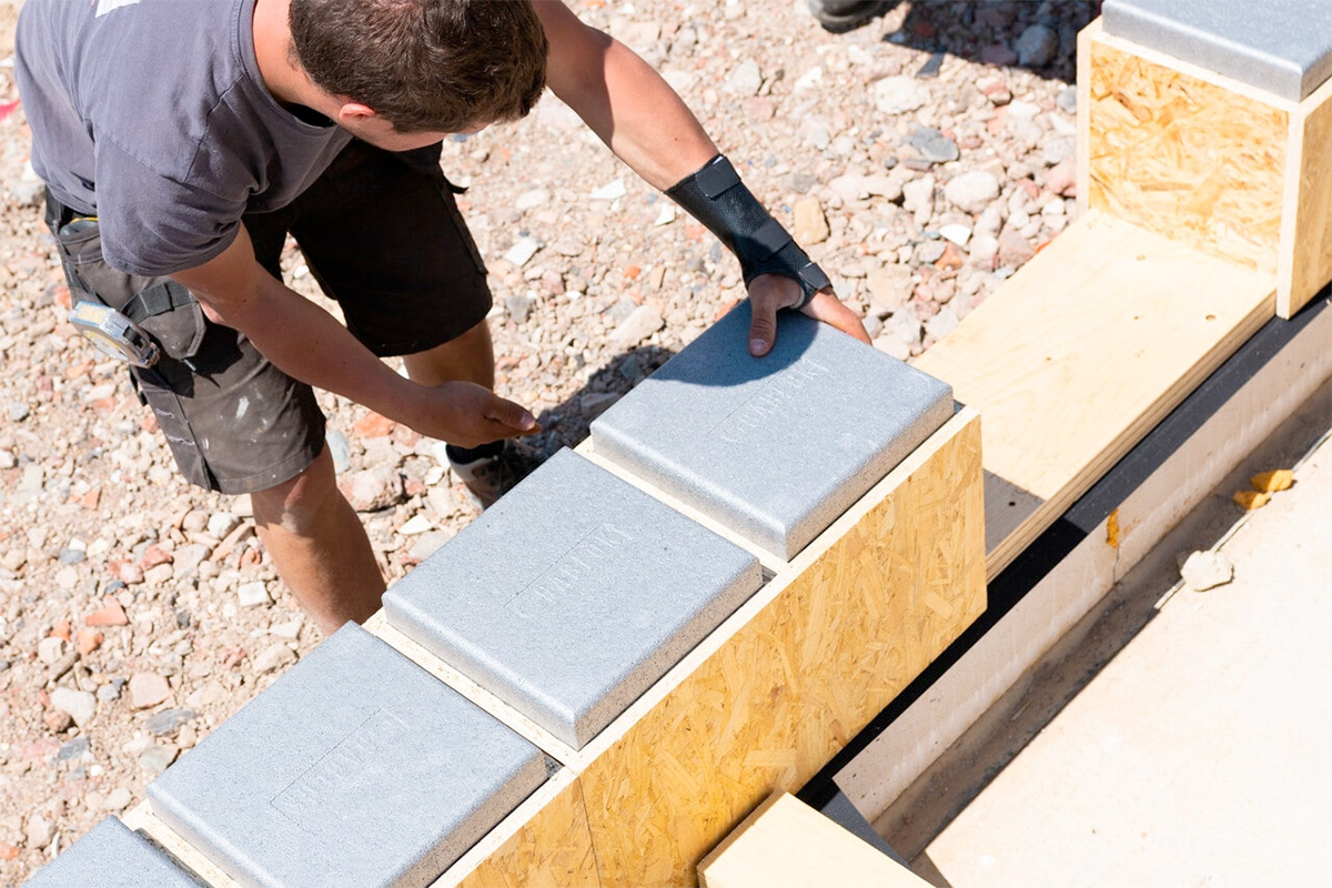 Gablok Self-build Flat-pack Timber House Kit Stacking Blocks