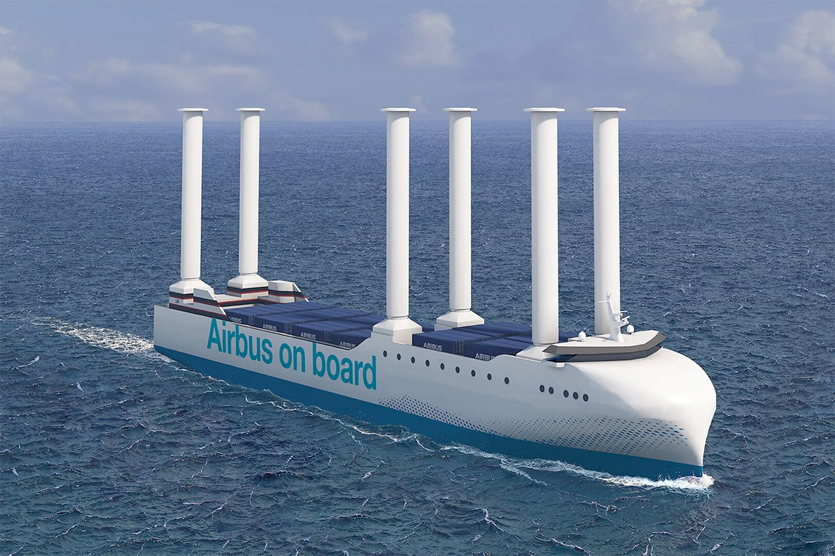 Airbus Low-carbon Transatllantic Fleet with Flettner Rotors