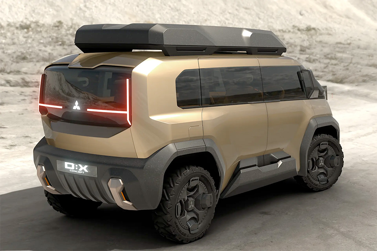 Mitsubishi D:X Concept Electrified Crossover MPV T-Shaped Lights