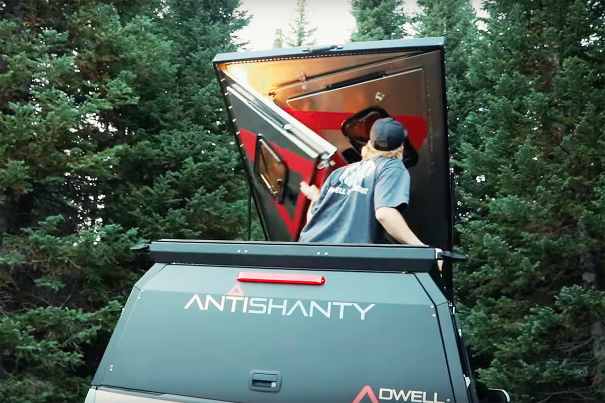 AntiShanty Dwell Shell Hard-sided Pickup Camper Folding