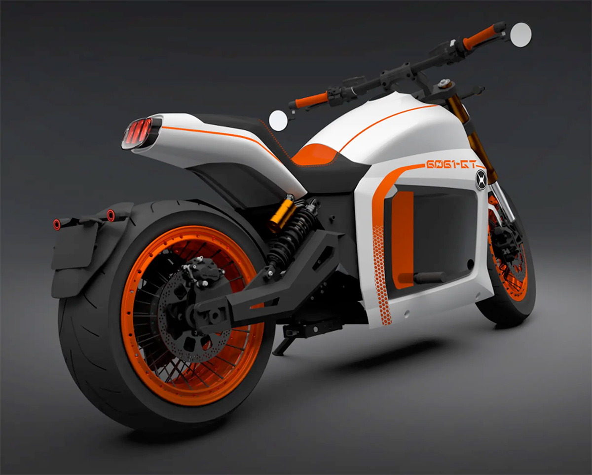 Evoke 6061-GT Electric Touring Motorcycle 250-Section Tire