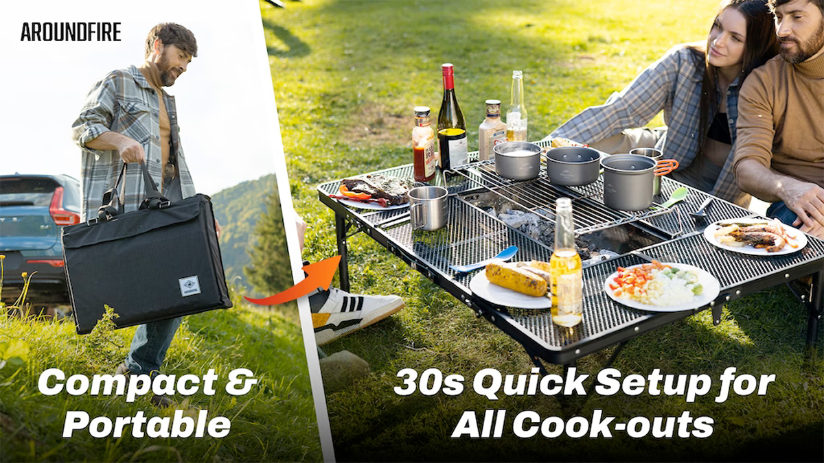 AroundFire Portable Grill Table