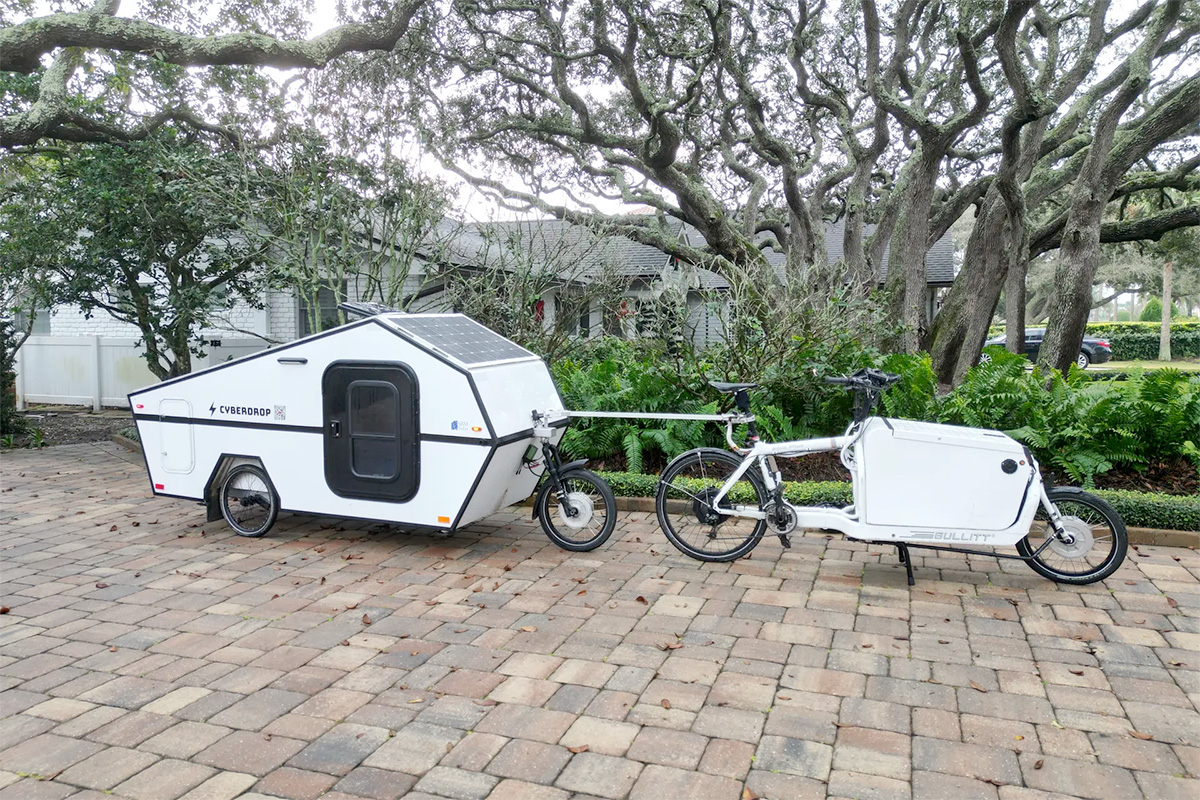 Cybertruck-inspired Cyberdrop eBike Trailer