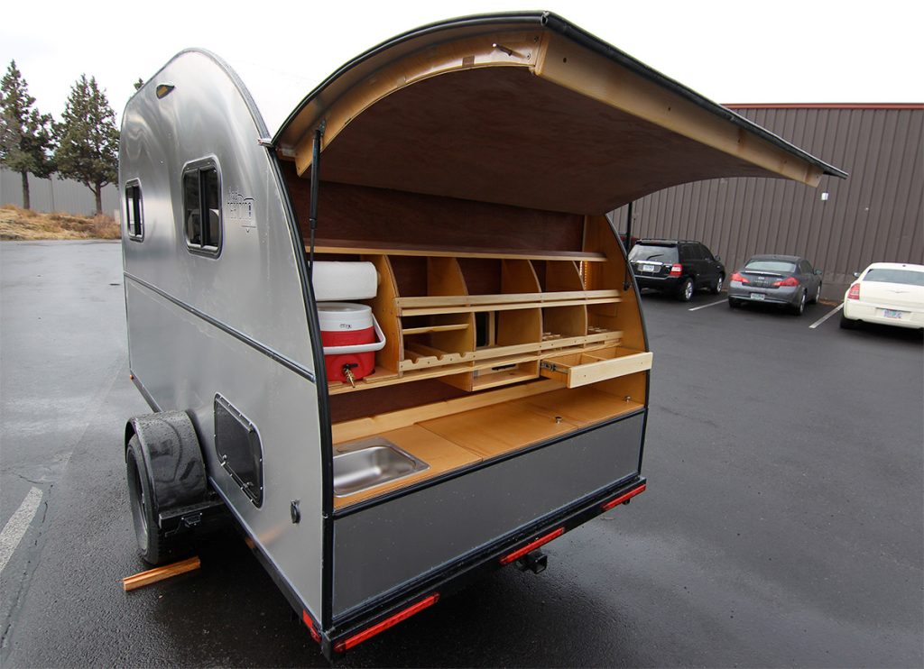 Bend Tall Boy Teardrop Camping Trailer Galley