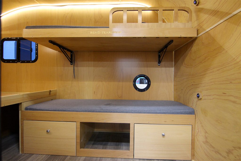 Bend Tall Boy Teardrop Camping Trailer Storage