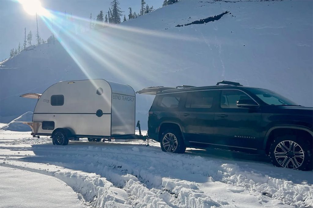 Bend Tall Boy Teardrop Camping Trailer Towing