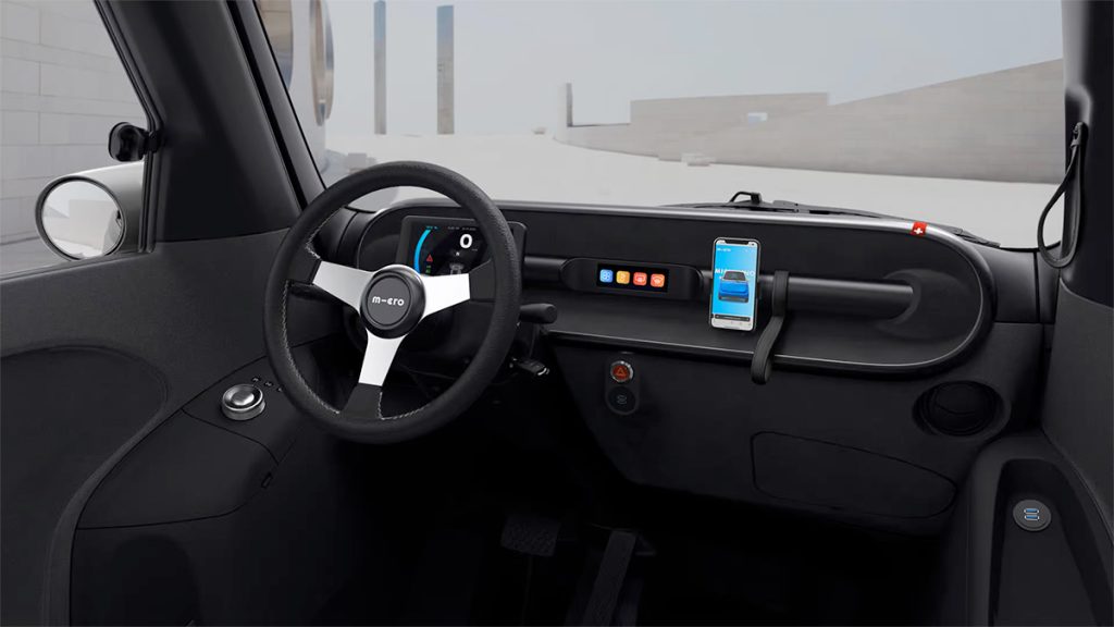 Microlino Lite Electric Micro-car Dashboard