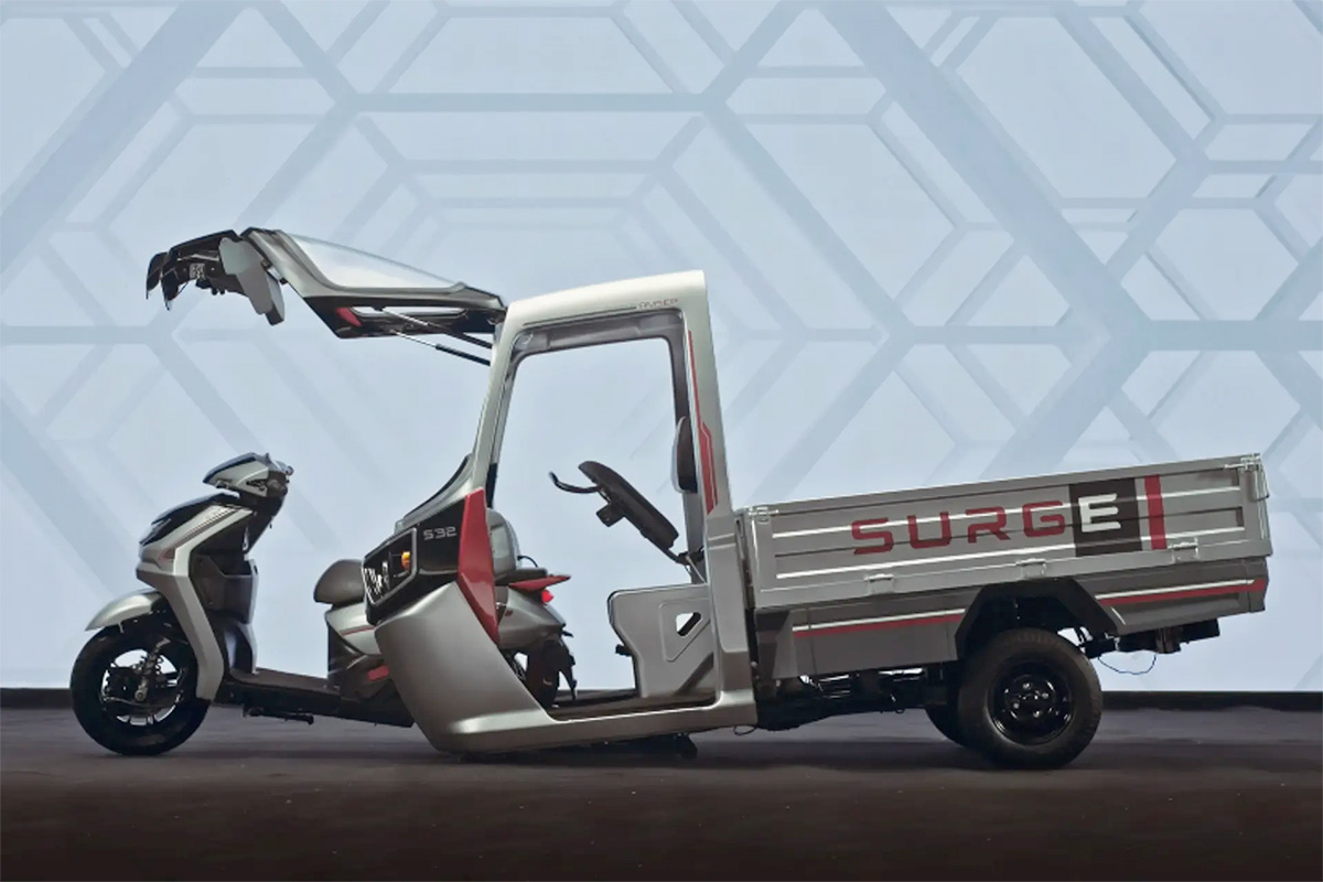 Surge S32 Electric Auto- rickshaw Detachable Scooter Hybrid