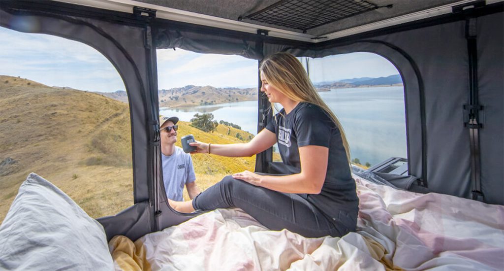ARB Altitude Powered Rooftop Tent Windows Doors Mesh