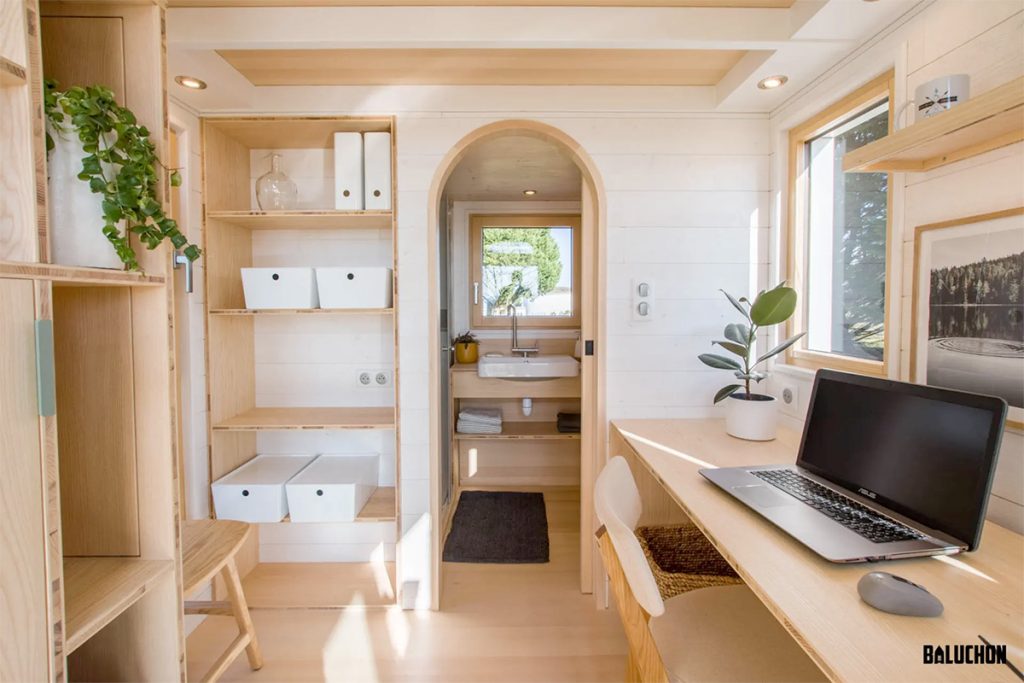 Baluchon Bois Perdus Tiny House Office