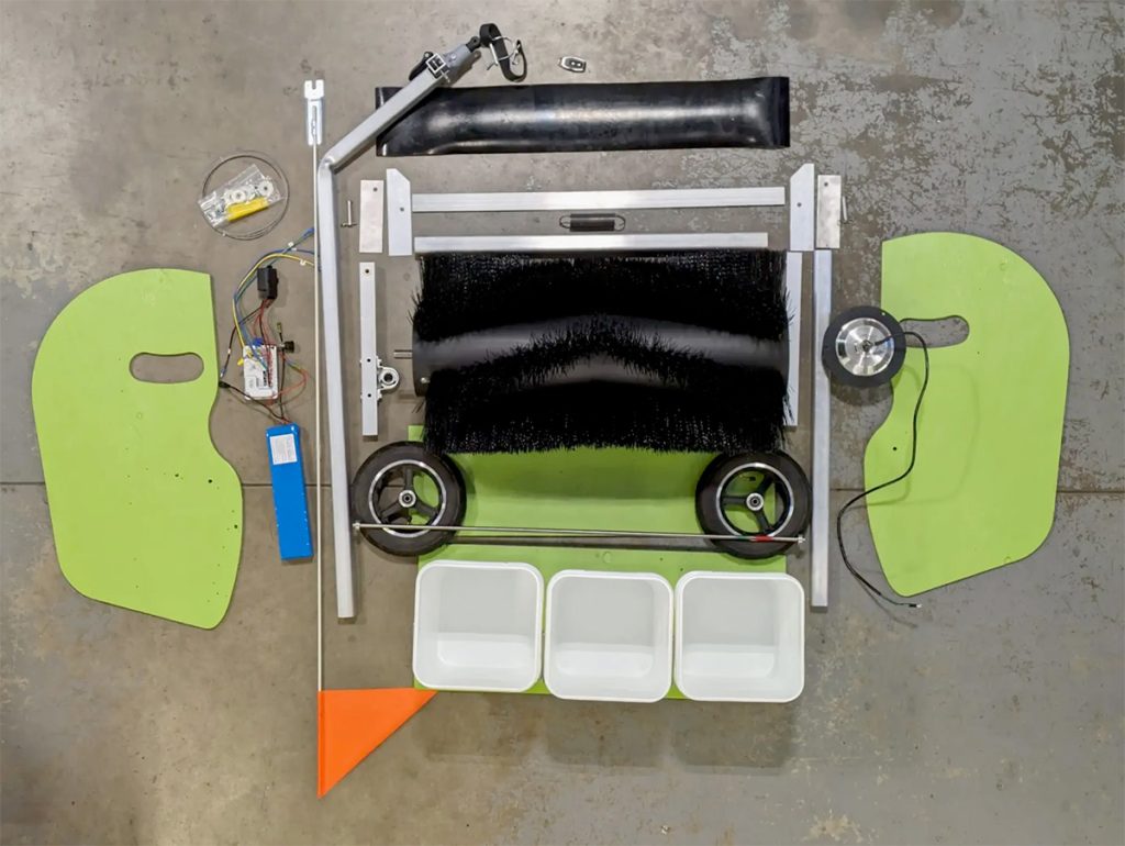 Bike Lane Sweeper Pick-Up Version Components