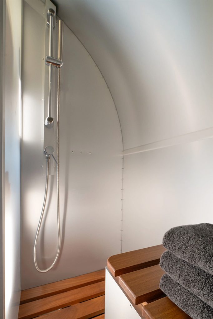 Bowlus Rivet Off-grid Self-propelled Camper Shower Room