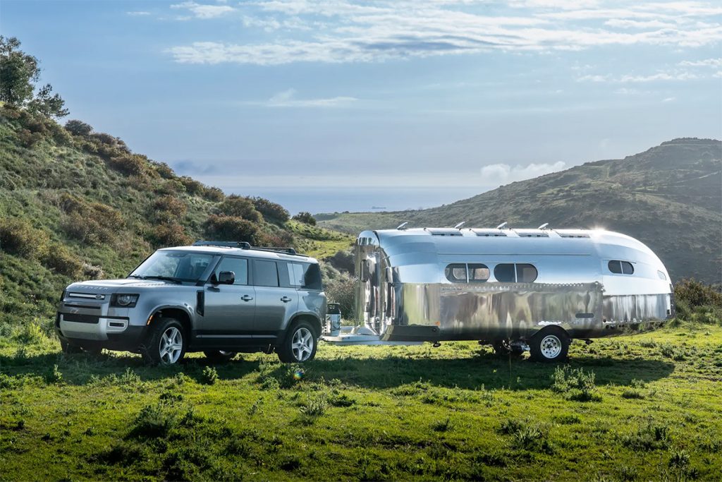 Bowlus Rivet Off-grid Self-propelled Camper Towing