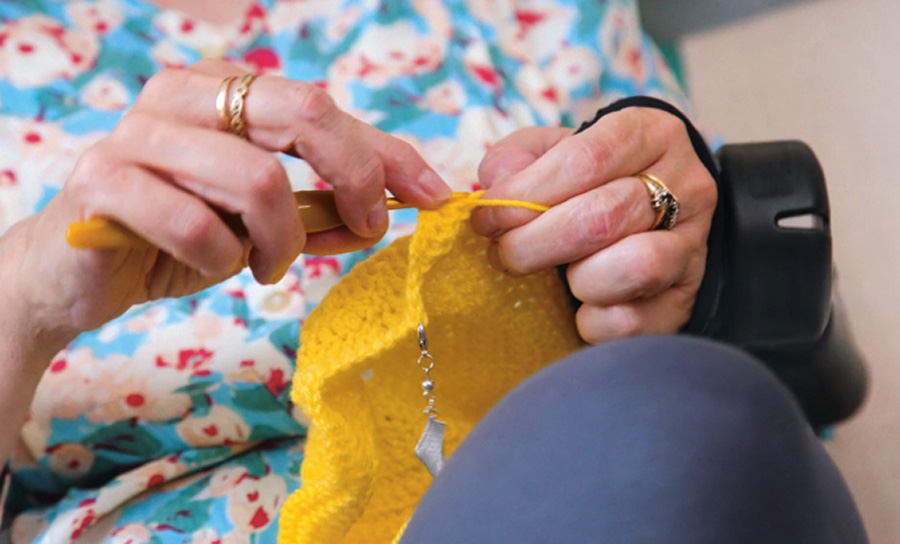 GyroGlove Hand-stabilizing Glove Knitting