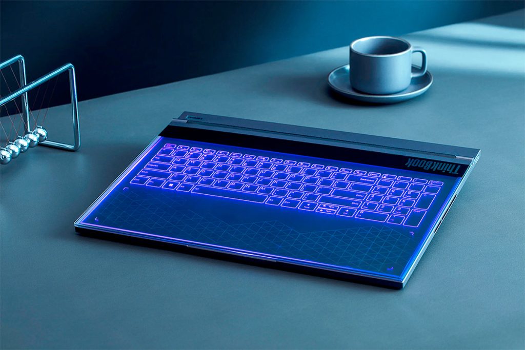 Lenovo ThinkBook Transparent Display Laptop Concept Lid Closed