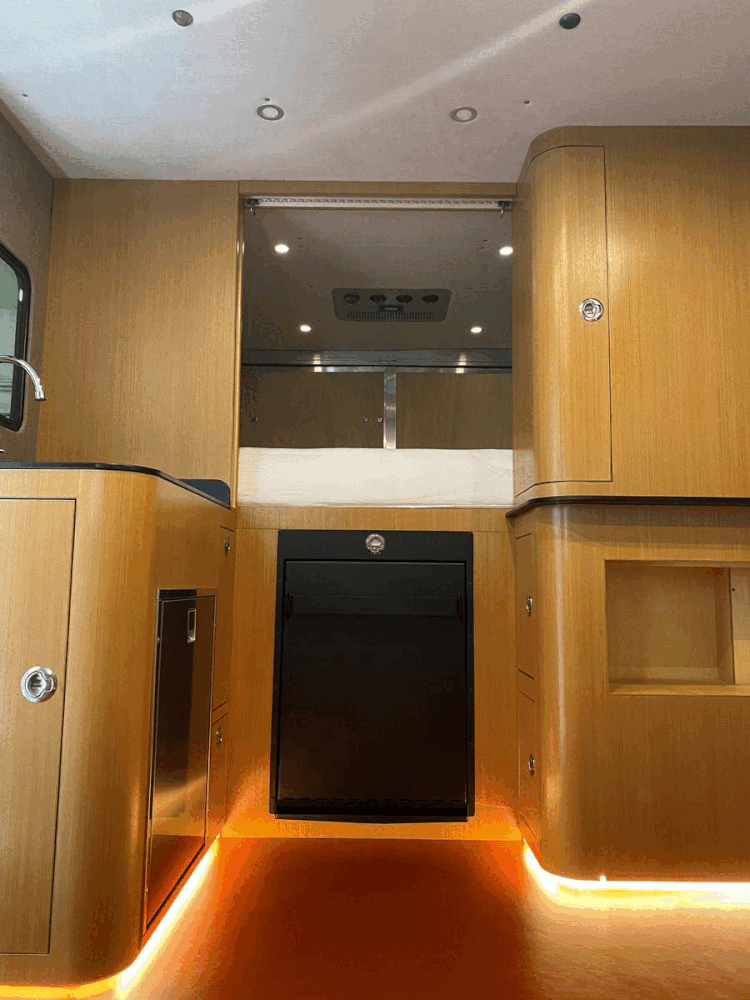 Tetravan Camper Trailer Convertible Shower