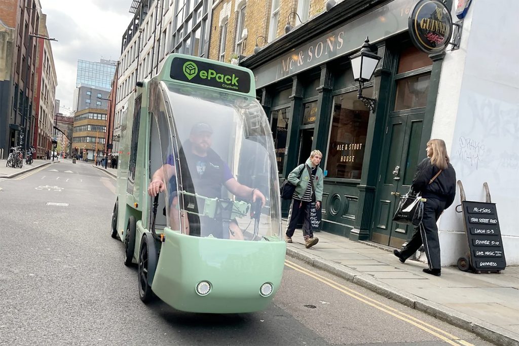 CityShuttle ePack Semi-trailer e-Cargo Bike London