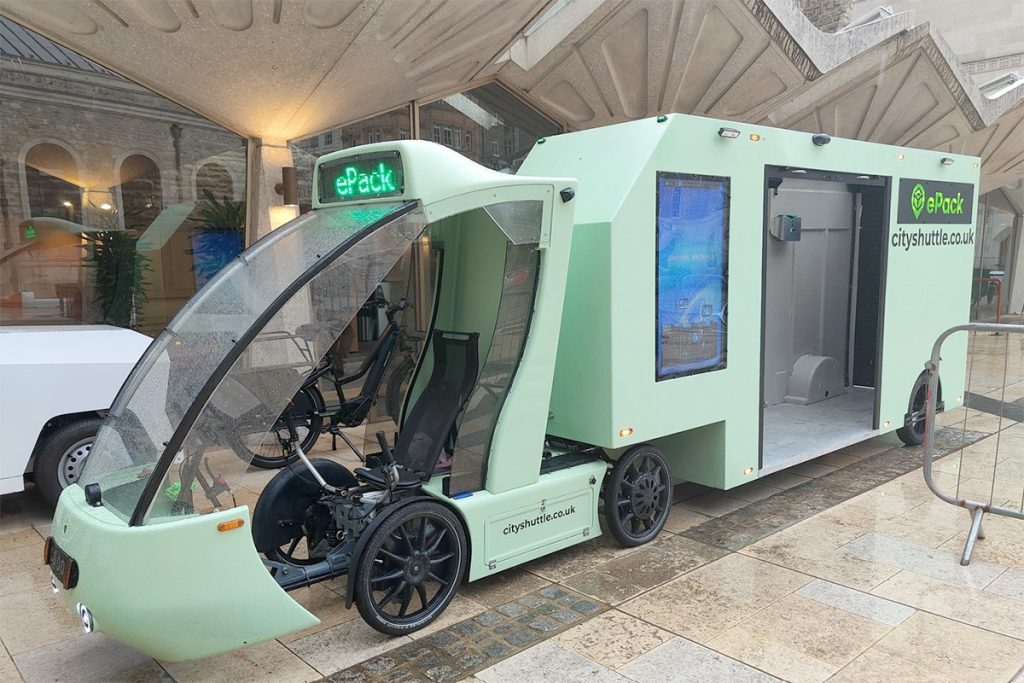 CityShuttle ePack Semi-trailer e-Cargo Bike Volume