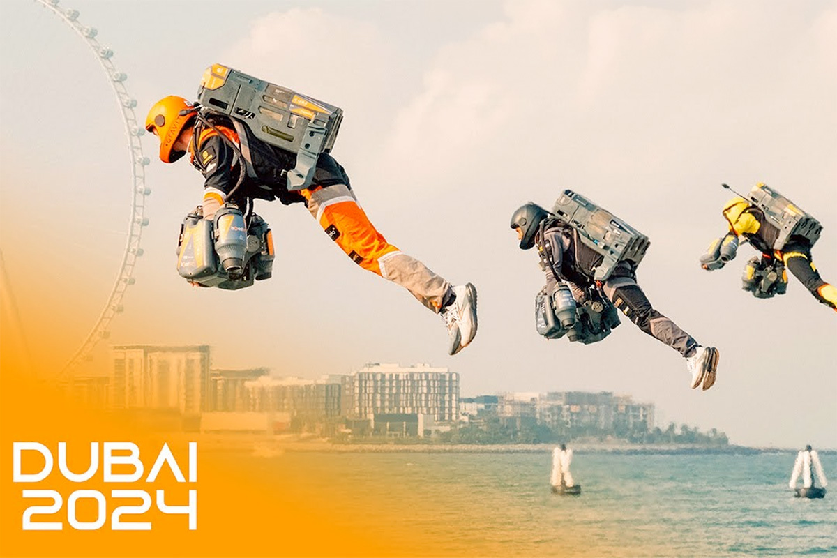 Gravity Industries World First Jet Suit Race Dubai