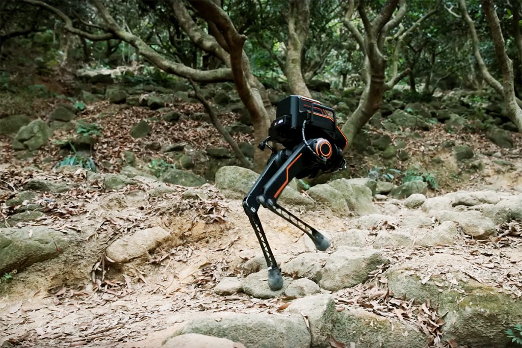 LimX Dynamics P1 Bipedal Robot Mountain Trail Walking