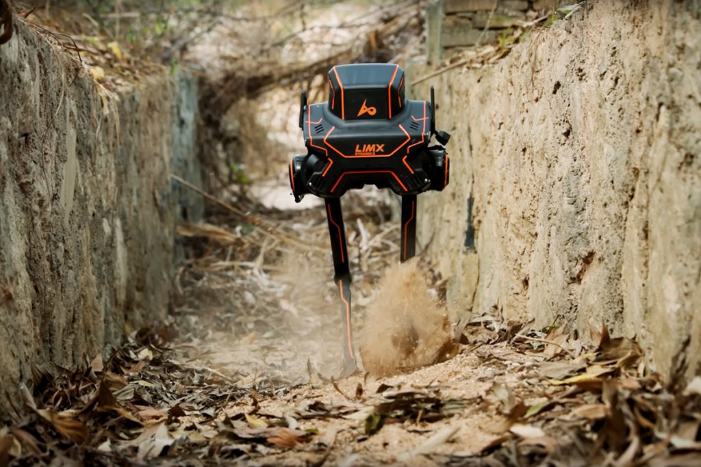 LimX Dynamics P1 Bipedal Robot Navigating Ditches
