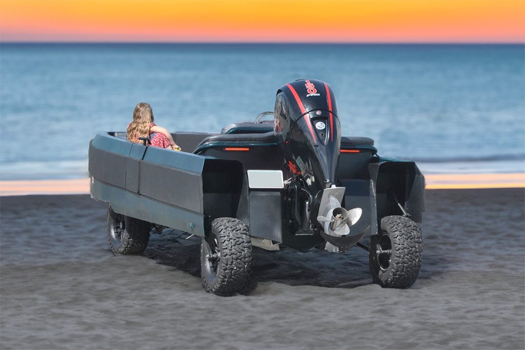 WaterCar EV Car Boat Transformation