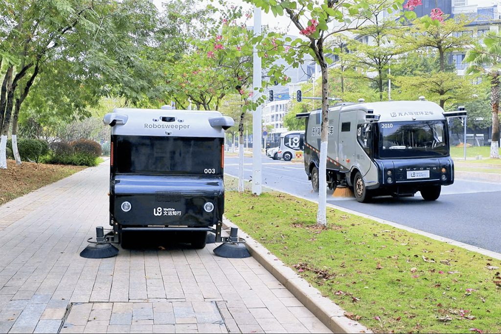 WeRide Robosweeper S1 and S6