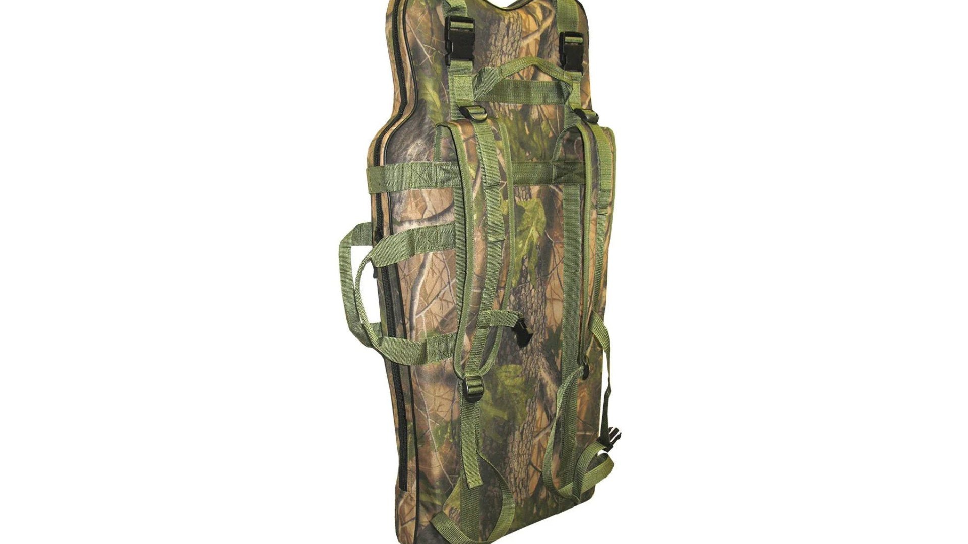 GhostBlind folded inside its camouflage backpack carry case
